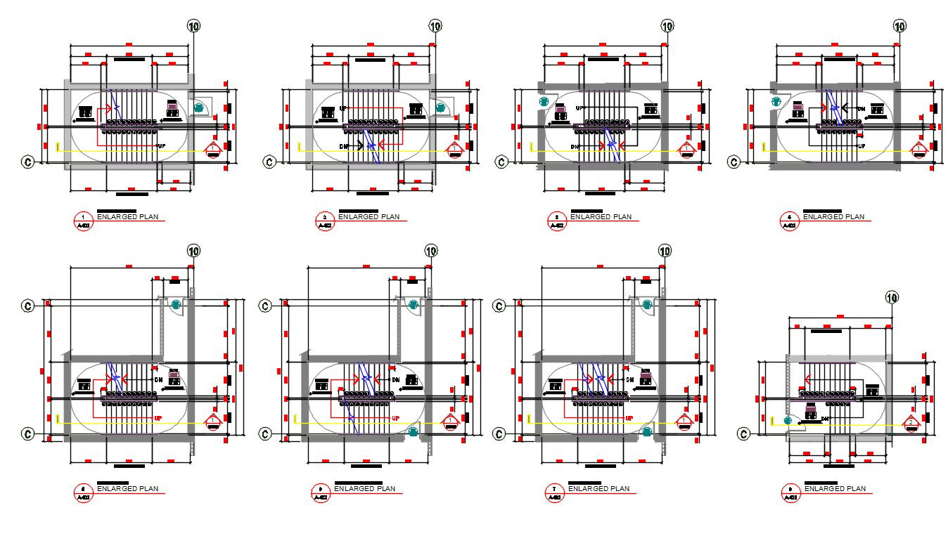 Staircase CAD Plan DWG File