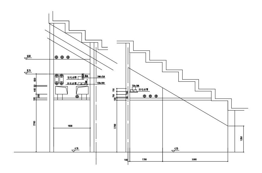 Staircase Design 2d AutoCAD File Download 