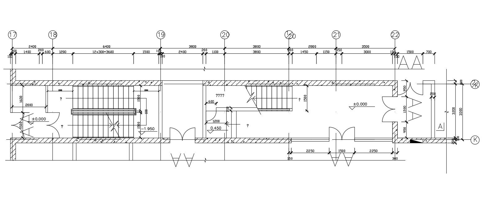 Staircase Design Plan AutoCAD Drawing Plan