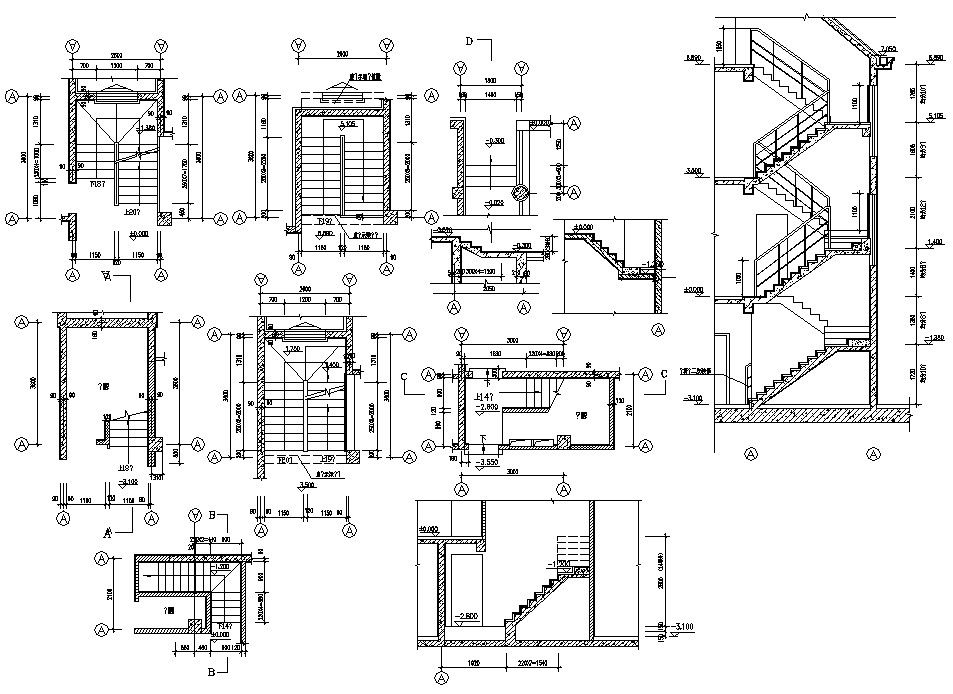 Staircase Detail DWG File