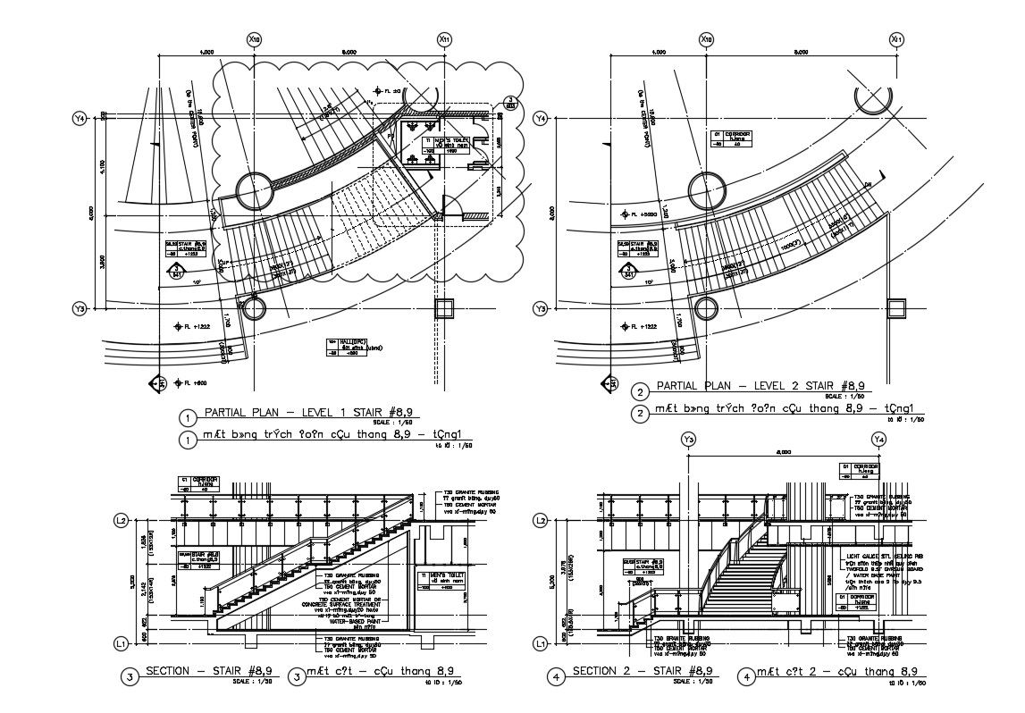 Staircase Drawing DWG File