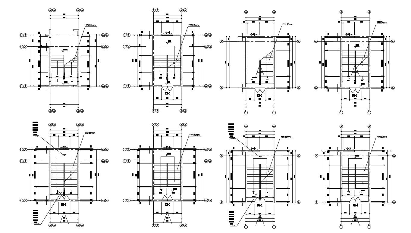 Staircase Plan AutoCAD File Download