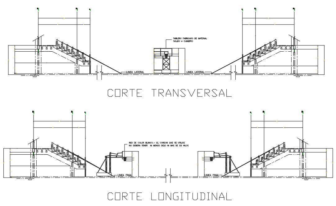 Staircase Section With Drawing