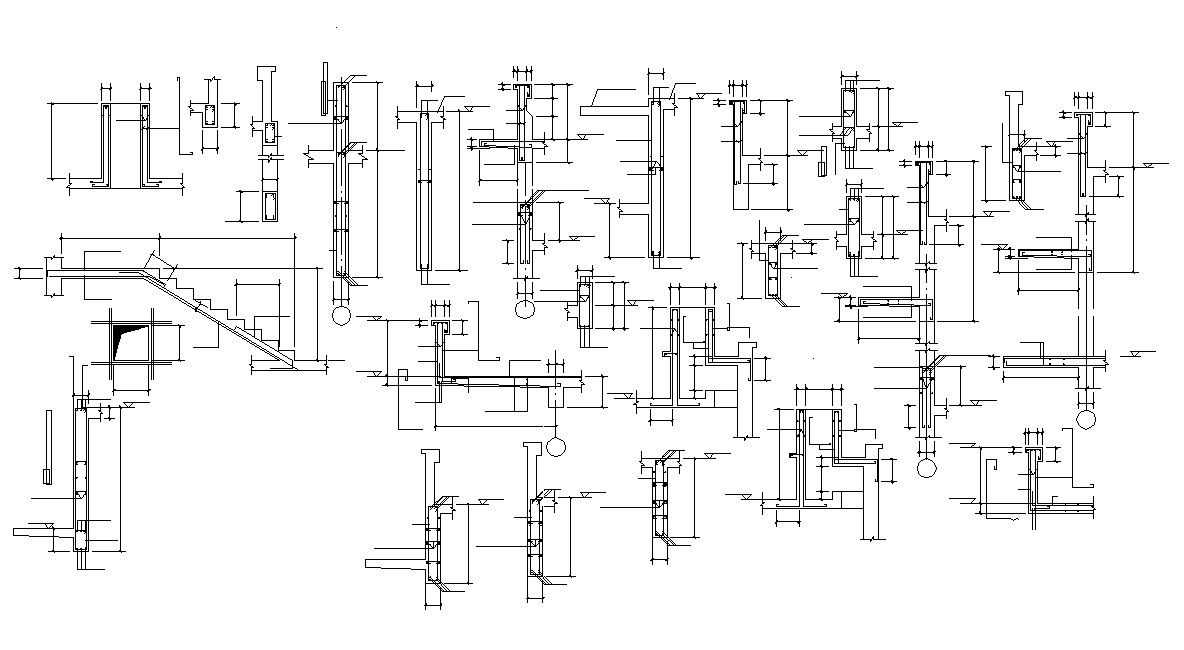 Staircase and Slab Drawing Plan