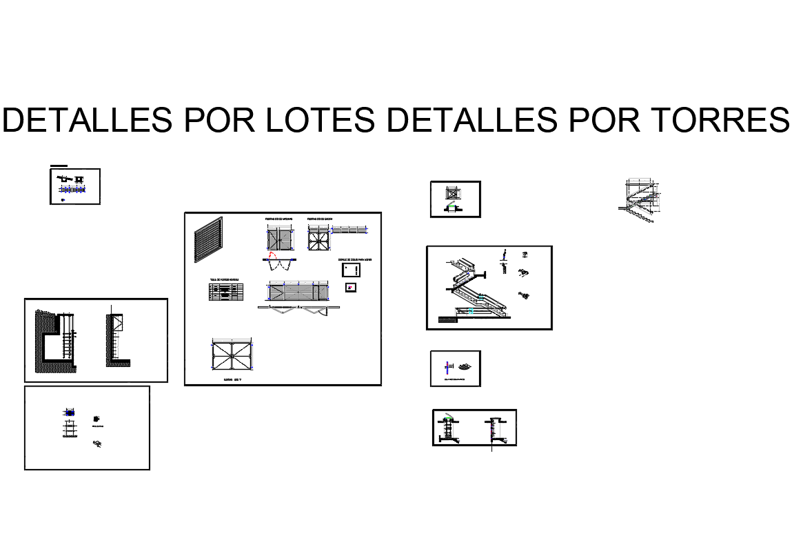 Staircase and black smith construction cad drawing details dwg file