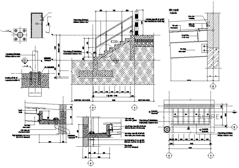 Staircase wall design CAD file download