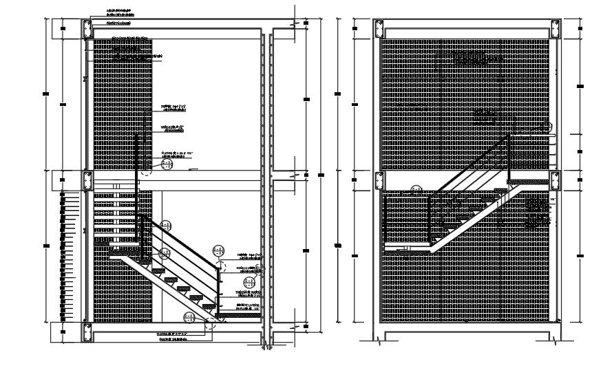 Staircase Section Drawing AutoCAD File Download