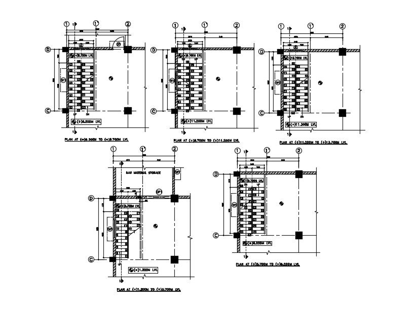 Staircase detail. Download autocad drawing file | CADBULL