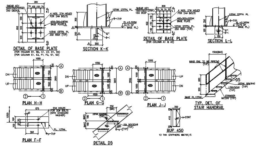 Staircase detail drawing. Download autocad drawing file | CADBULL