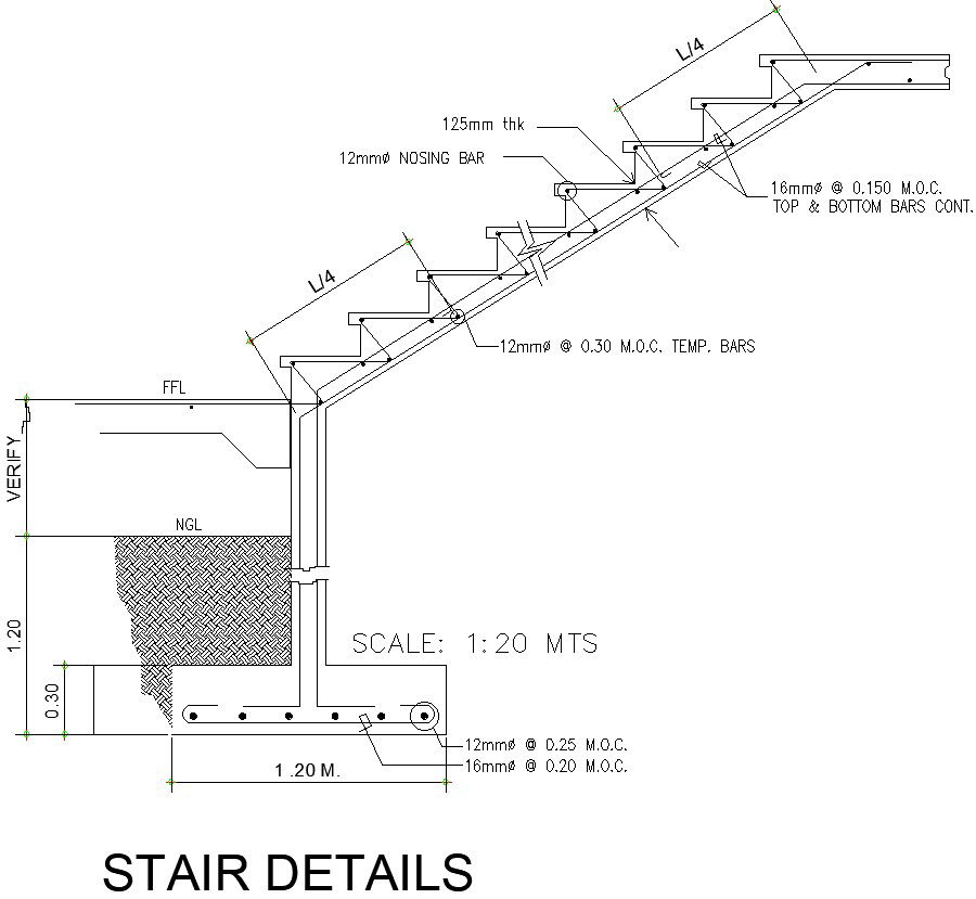 Stair details autocad file, cad drawing , dwg format