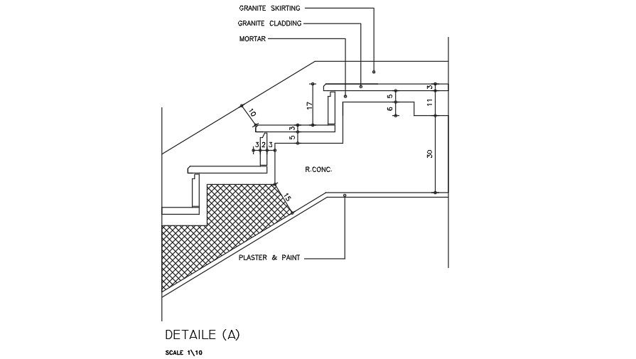 Stairs Section DWG File Download