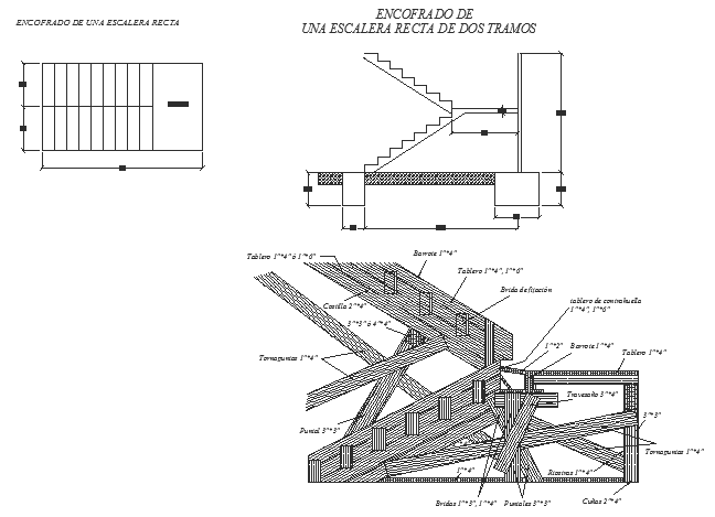 Stairway CAD Drawing 3D Design with Structural and Layout Details