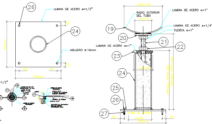 Stan-quill gate valve details dwg file