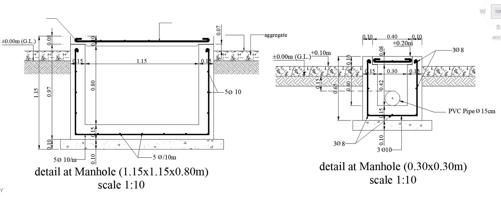 Standard Manhole Details AutoCAD Blocks Dwg File