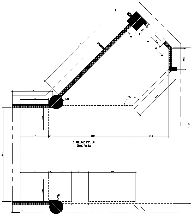 Standard type Demolition layout Plan Detail DWG AUtoCAD file