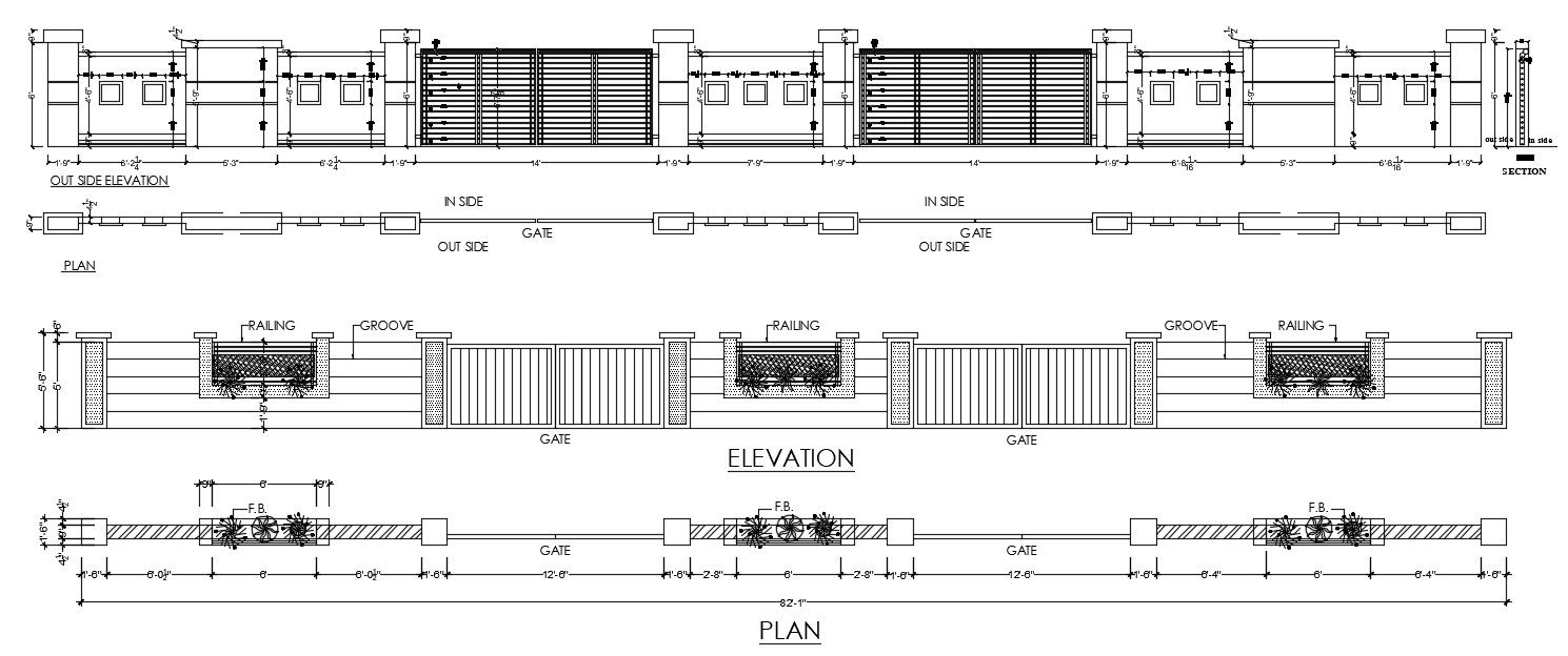 Standing wall of the apartment detail drawing defined in this AutoCAD file. Download the AutoCAD file.