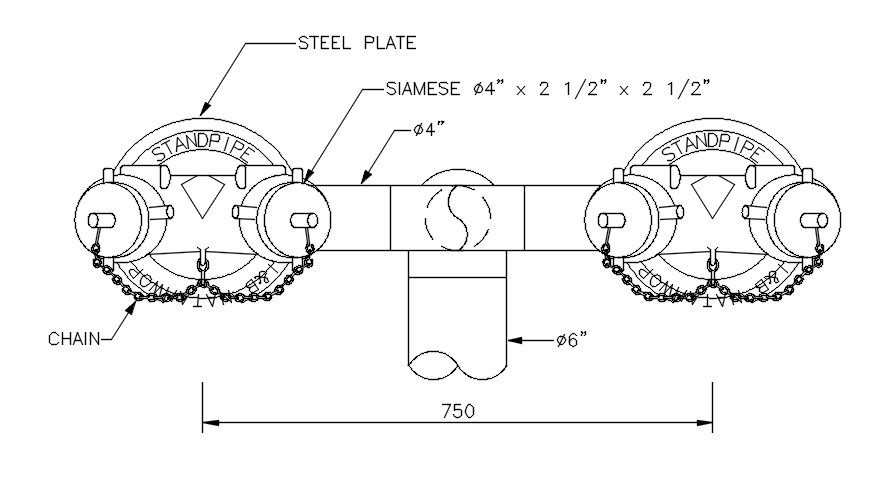 Standpipe System CAD Drawing DWG File