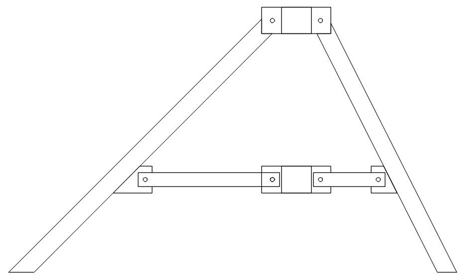 Stand structure design in detail AutoCAD 2D, dwg file, CAD file