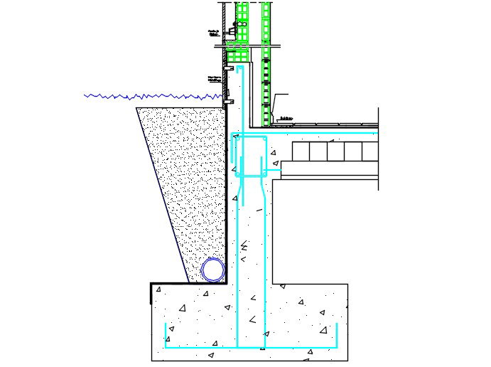 Bricks Facade Design with Detailed Measurement for Construction