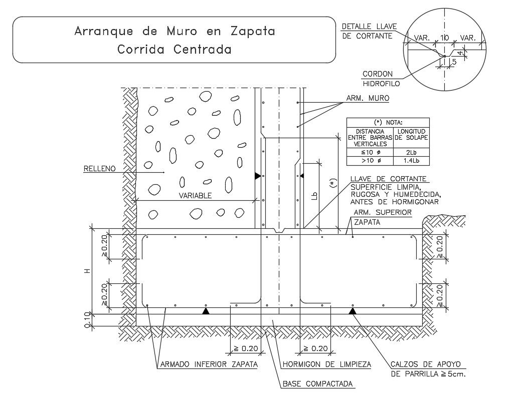 Start wall construction details of room dwg file