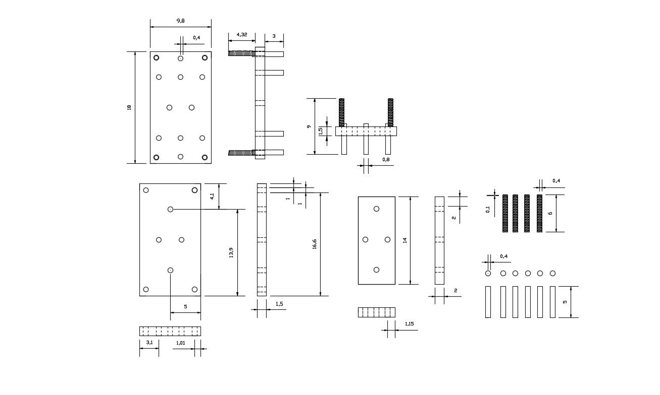 Steel Column Download CAD Drawing