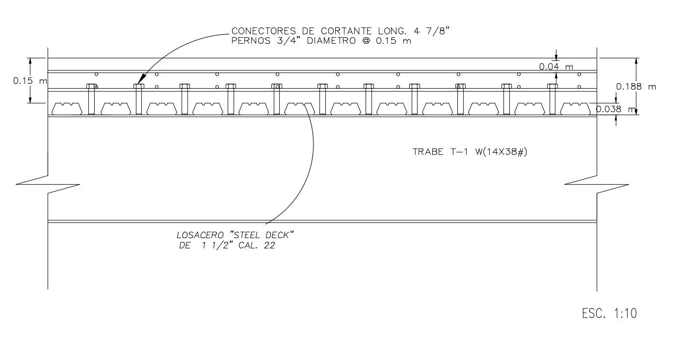 Steel Floor Decking CAD File