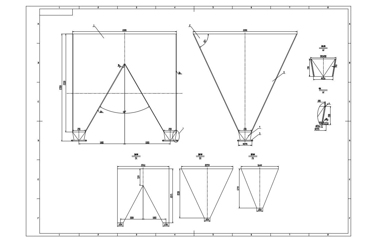 Steel Truss Design AutoCAD file Download