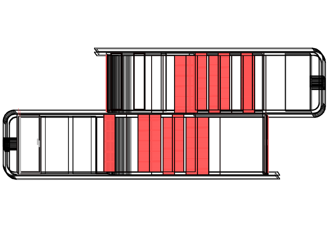 Steel staircases 3d design cad drawing details dwg file