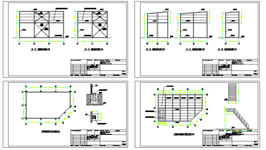 Steel structure foundation schematic design