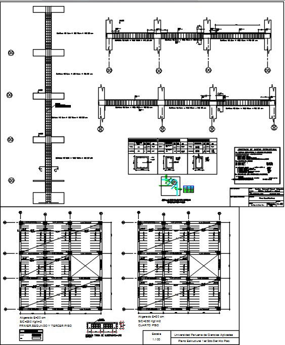 Steel strucural plan detail.