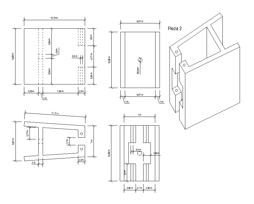 Steel connection plate details are given in this Autocad drawing file. Download now.
