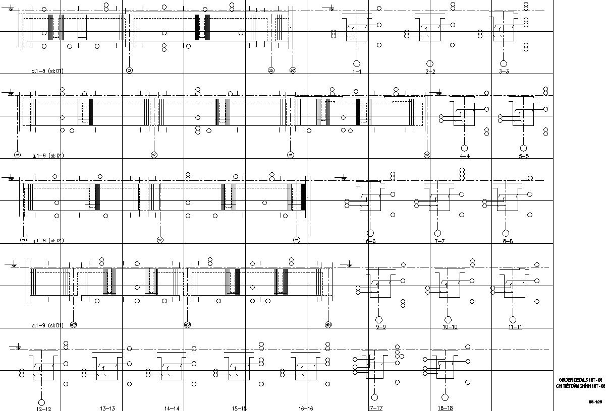 Steel girder details AutoCAD file,