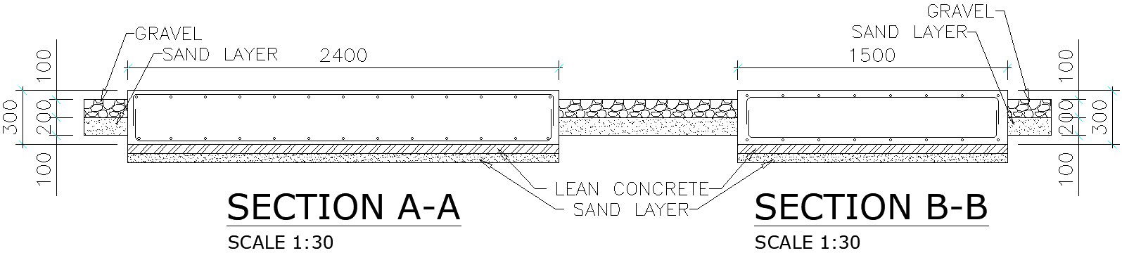 Steel plate detail section in AutoCAD, dwg file.