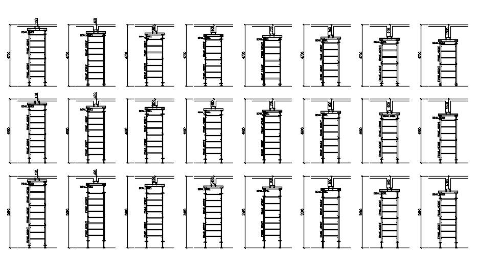 Steel structure design in AutoCAD 2D, dwg file, CAD file