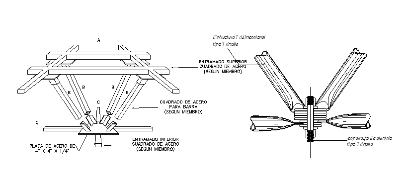 Steel structure detail separated in this AutoCAD drawing file. Download this 2d AutoCAD drawing file.