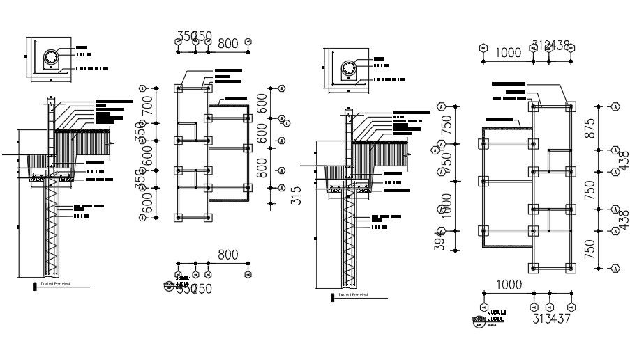 Steel structure of roofing details