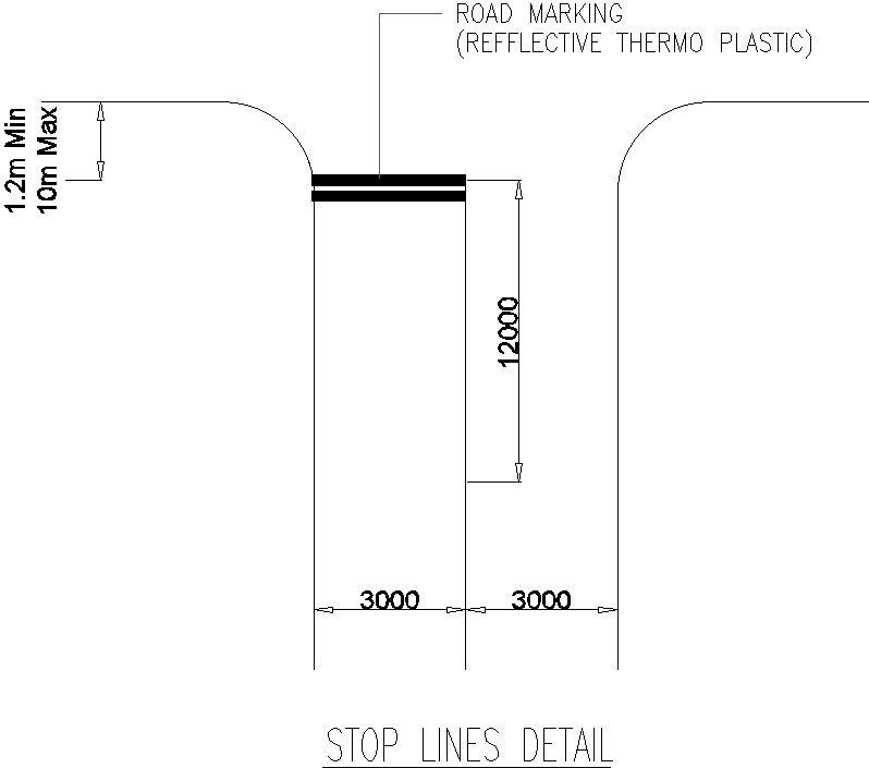 Stop lane marking