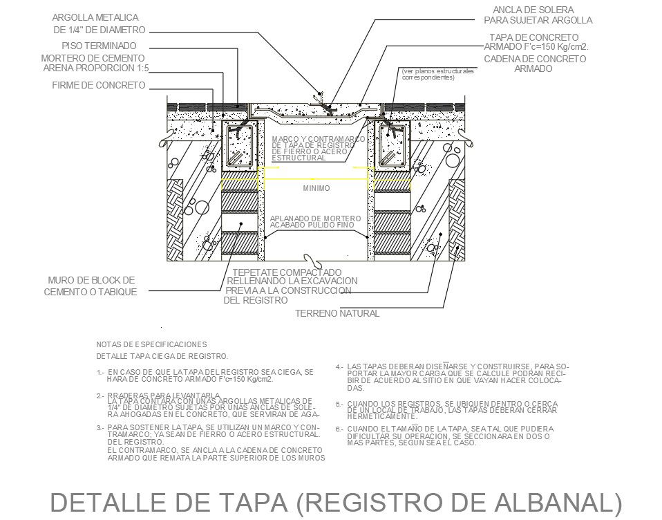 Storage Tank Cover section block for Auto CAD File.