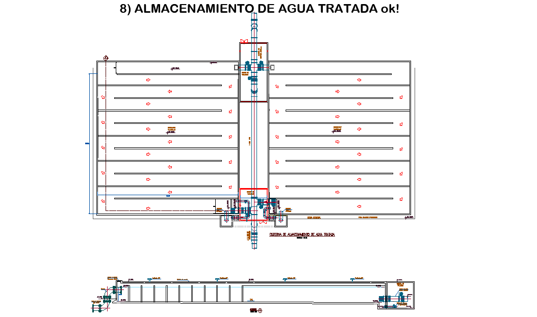 Storage of treated water autoacd file