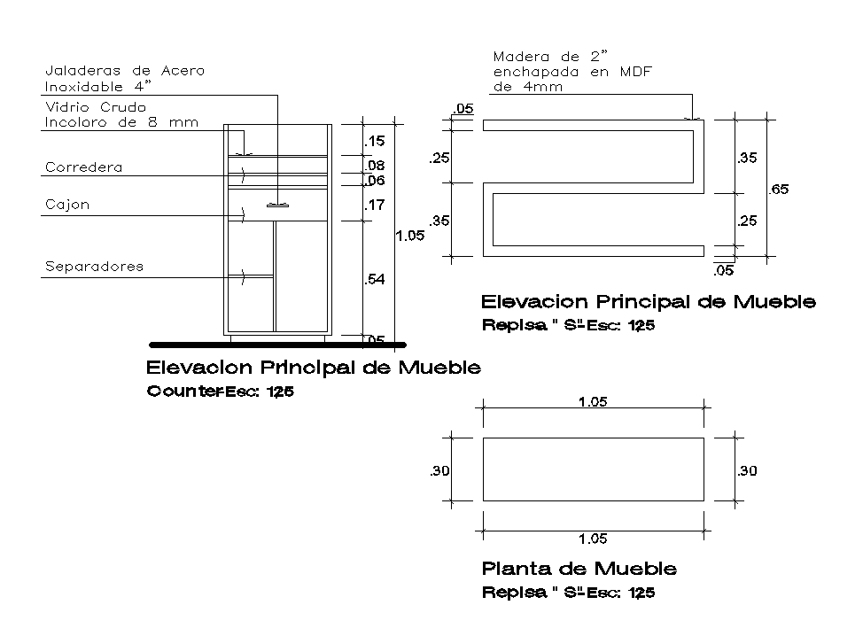 Storage Cabinet Elevation CAD Drawing Download DWG File