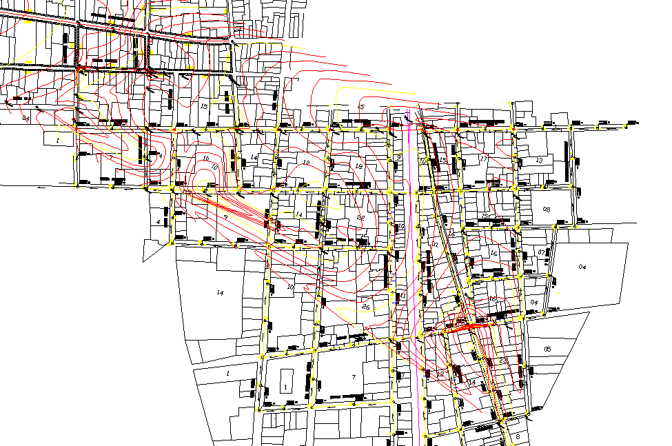 Storm water drainage layout file