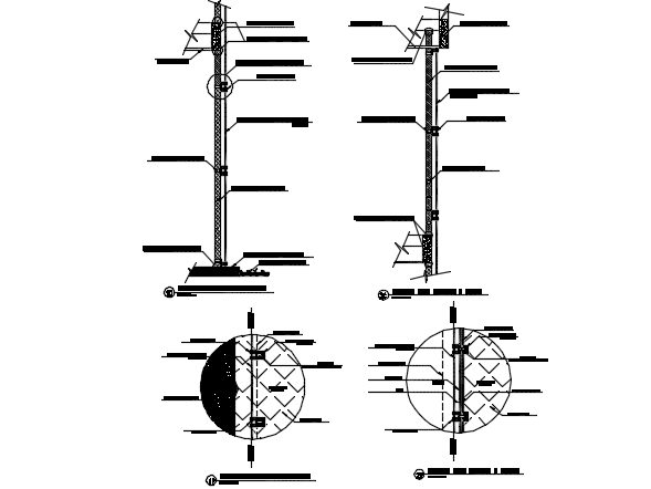 Street light detail dwg file