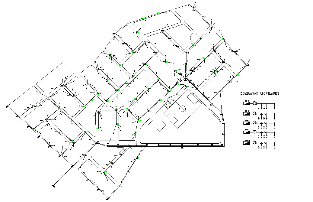Street lighting plan autocad file