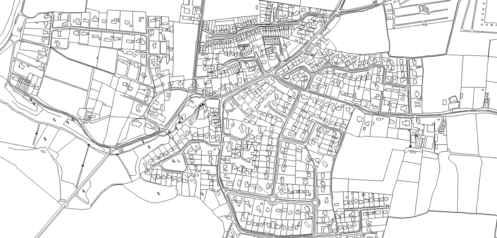 Street road city map urban design DWG AutoCAD drawing
