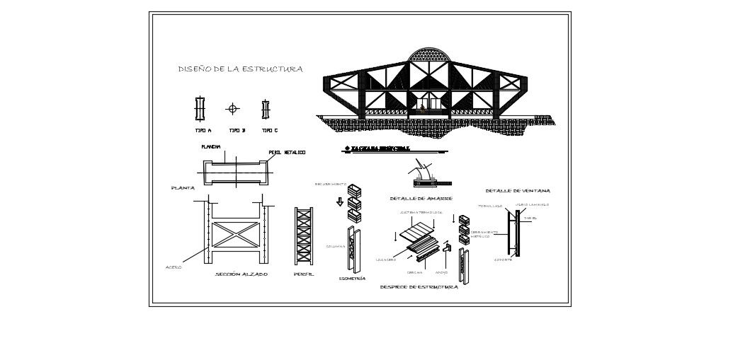 Structural Design In DWG File
