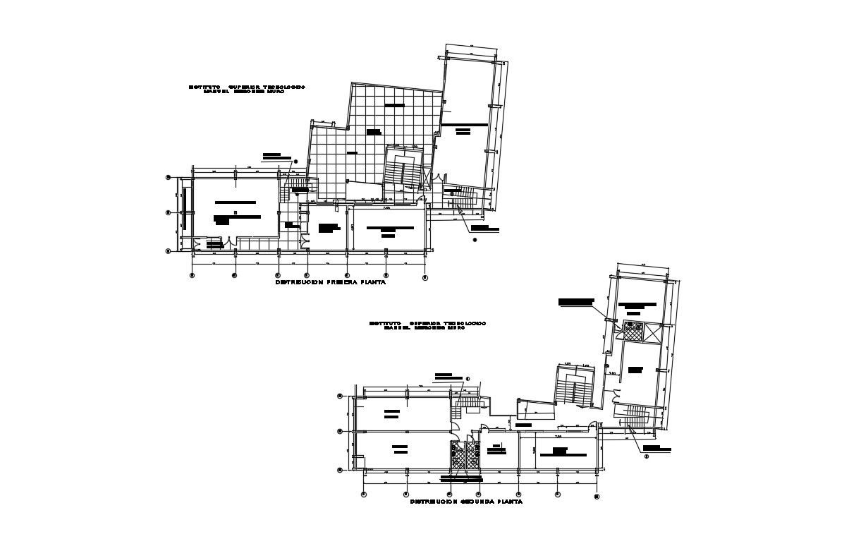 Structural Plan Of Building In DWG File