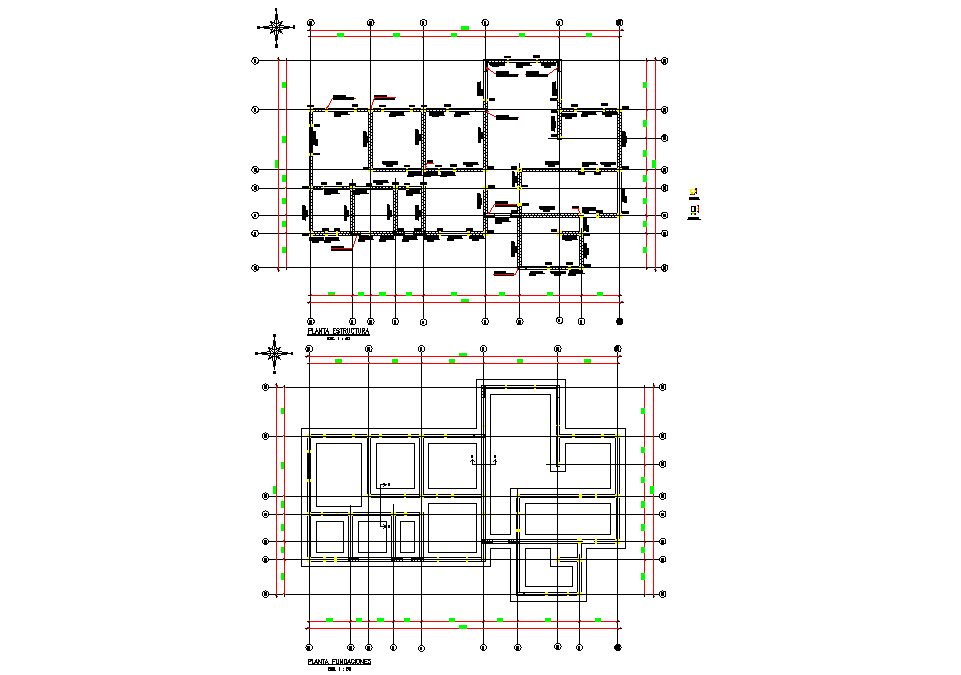 Structural building home plan layout file