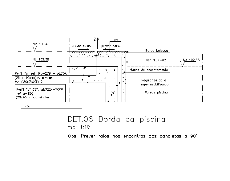 Structural concrete section detailing
