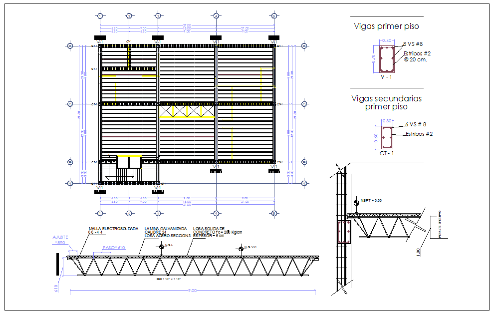 Structural detail dwg file