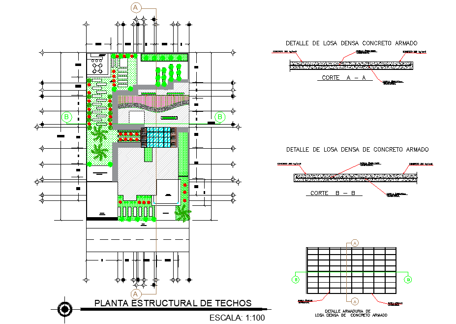 Structural house plan autocad file
